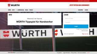 
                            11. Login - JETZT TIPPEN UND GEWINNEN! - Adolf Würth GmbH