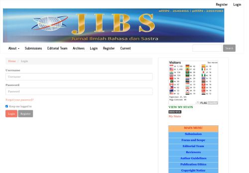 
                            12. Login | JIBS (Jurnal Ilmiah Bahasa dan Sastra)