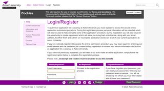 
                            5. Login - Jobs at Aston