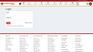 
                            1. Login Jobs India | Apply for Jobs, Update your Profile | Wisdom Jobs