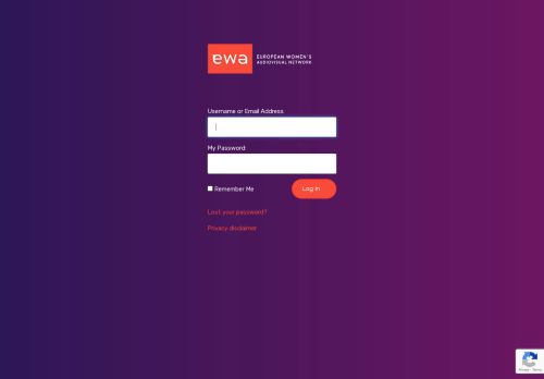 
                            13. Login join EWA - European Women's Audiovisual Network