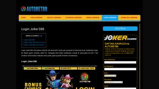 
                            8. Login Joker388 - Daftar Slot Online Joker123