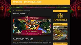 
                            6. LOGIN JOKER388 | JOKER388 | DAFTAR JOKER388