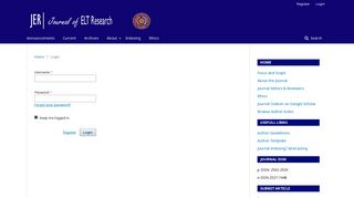 
                            9. Login | Journal of ELT Research - Uhamka