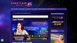 
                            3. login judi maxbet88 bola online | Daftar Bola88