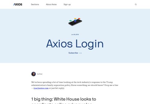 
                            13. Login - June 20, 2018 - Axios