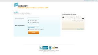 
                            6. Login - JustAnswer