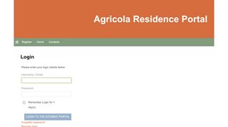 
                            7. Login - Kalgoorlie On-Campus Residence Portal
