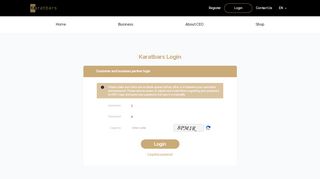 
                            1. Login - Karatbars