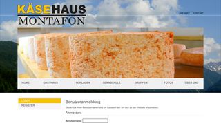 
                            5. Login: Käsehaus Montafon