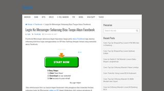 
                            1. Login Ke Messenger Sekarang Bisa Tanpa Akun Facebook - Opikini