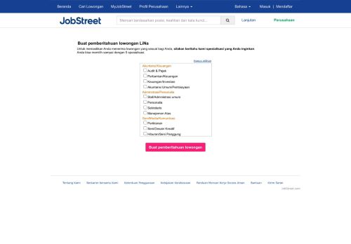 
                            6. login ke pemberitahan lowongan LiNa @ JobStreet.com