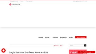 
                            3. Login Kedalam Database Accurate Lite | Tutorial Accurate Lite