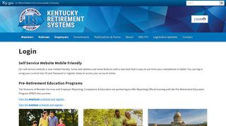 
                            12. Login - Kentucky Retirement Systems