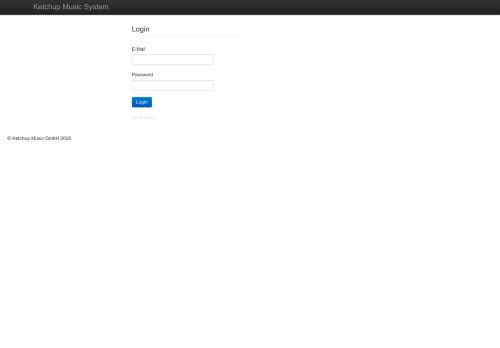 
                            2. Login :: KetchupMusicSystem