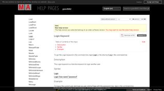 
                            2. Login Keyword - grandMA2 User Manual - Help pages of MA Lighting ...