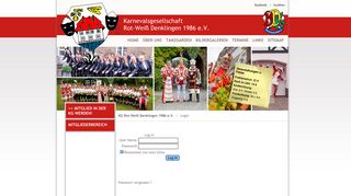 
                            7. Login - KG Rot Weiß Denklingen