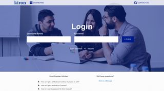 
                            2. Login - Kiron Help Center