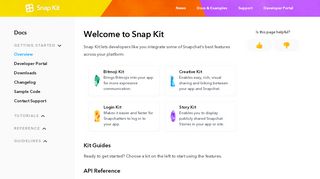 
                            2. Login Kit - Snap Kit