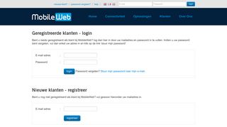 
                            1. Login klanten MobileWeb - Mobiele toepassingen, SMS Gateway ...