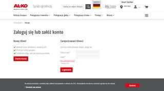 
                            2. Login klienta | AL-KO Gardentech