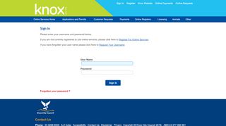 
                            12. Login - Knox City Council eServices Home