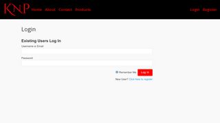 
                            7. Login – KNP