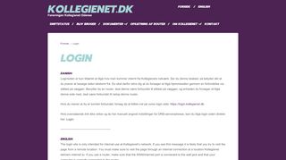 
                            1. Login – Kollegienet.dk