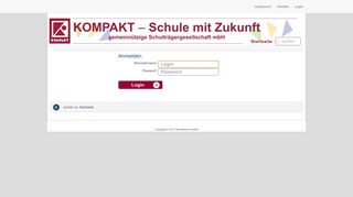 
                            1. Login - KOMPAKT - Schule mit Zukunft