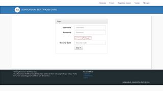 
                            2. Login - Konsorsium Sertifikasi Guru