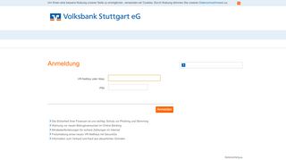 
                            6. Login Konto / Depot - Volksbank Stuttgart eG