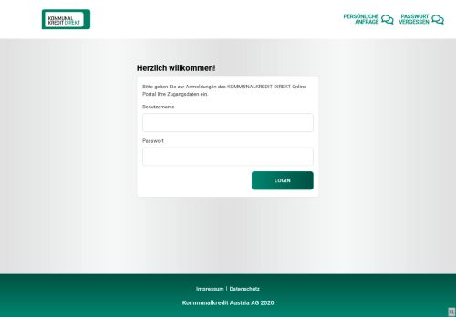 
                            2. Login Kontomanager - Kommunalkredit