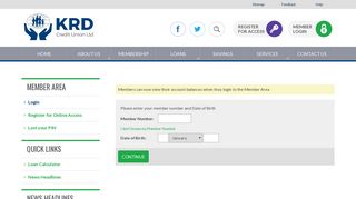 
                            1. Login - KRD Credit Union