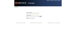 
                            1. Login - Kronos EFFICIENT