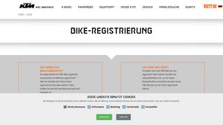 
                            1. Login - KTM BIKE INDUSTRIES