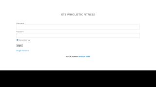 
                            13. Login | KTS Wholistic Fitness