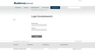 
                            7. Login - Kundenbereich - Buderus Edelstahl