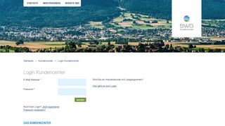 
                            1. Login Kundencenter | SWG