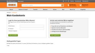 
                            7. Login - Kundenkonto - OBI Online Katalog & Baumarkt
