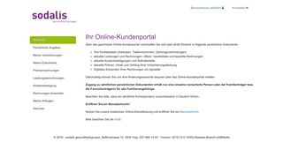 
                            1. Login Kundenportal - sodalis Gesundheitsgruppe