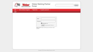 
                            12. Login | Kundenportal - Weber Marking Systems