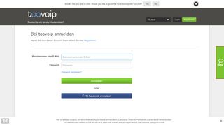 
                            6. Login Kundenzone | toovoip - Günstig telefonieren im Ausland