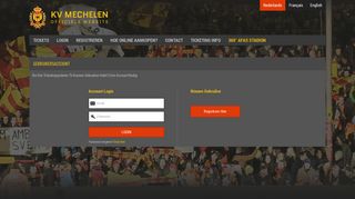 
                            5. Login - KV Mechelen Online Ticketing