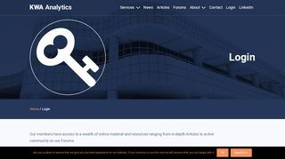 
                            7. Login - KWA Analytics