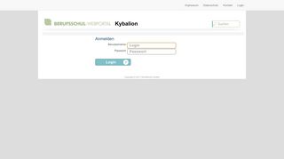 
                            1. Login - Kybalion - Schul-Webportal