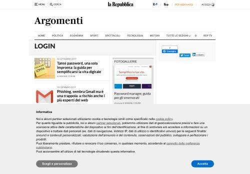 
                            1. login - la Repubblica.it