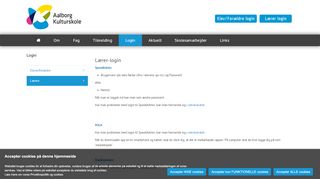
                            12. Login - lærere - Aalborg Kulturskole