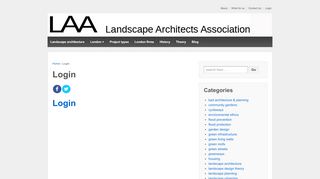 
                            12. Login - Landscape Architects LAA - Landscape Architecture
