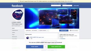 
                            2. LOGIN LASER TAG-Jogos Laser - Inicio | Facebook