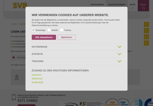 
                            6. Login Lastgang-Portal - SVB Siegener Versorgungsbetriebe